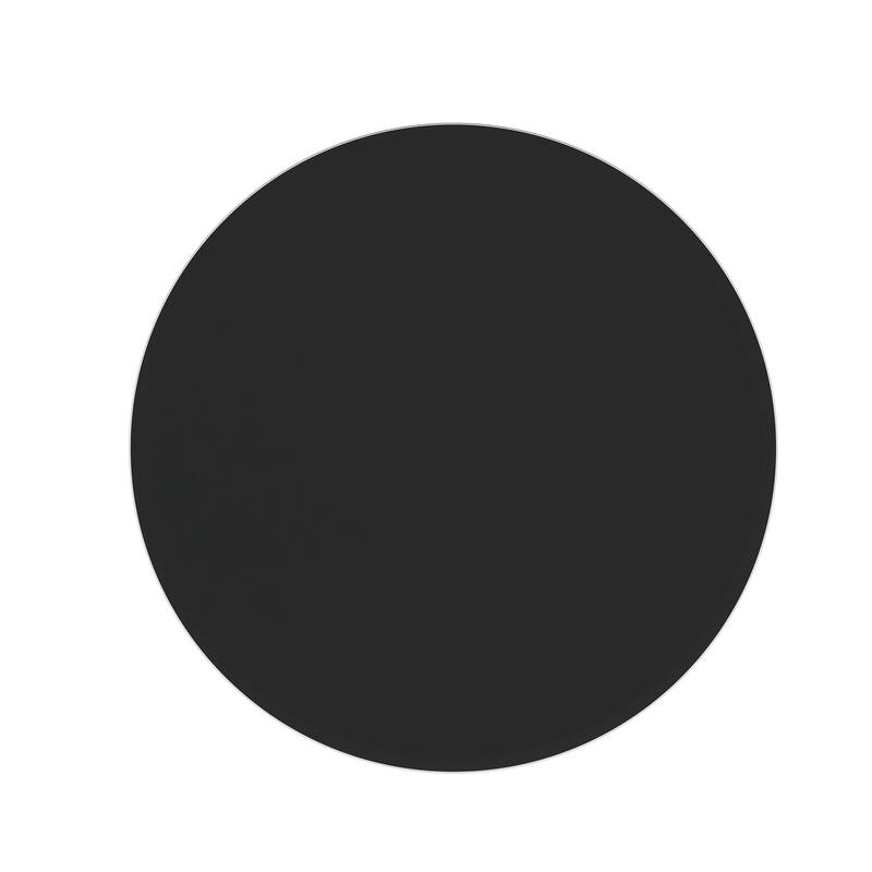 38.6" Inch Round Tempered Glass Table Top black Glass 1/2" Inch Thick Beveled Polished Edge - Black