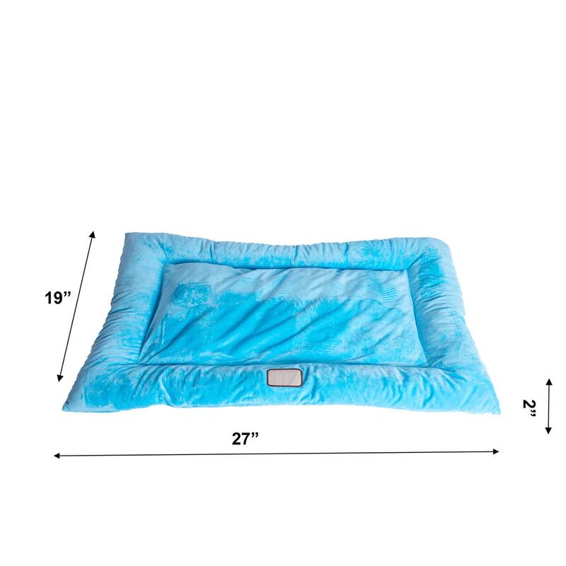 Pet Bed Mat, Dog Crate Soft Pad With Poly Fill Cushion