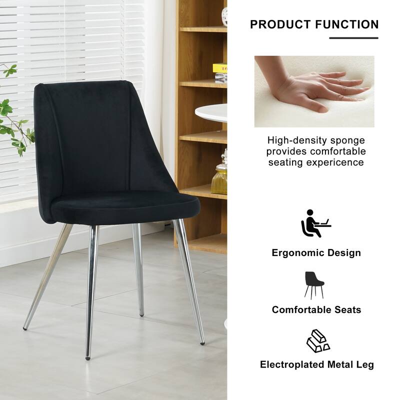 dressing chair student desk chair gold metal legs(set of 4)