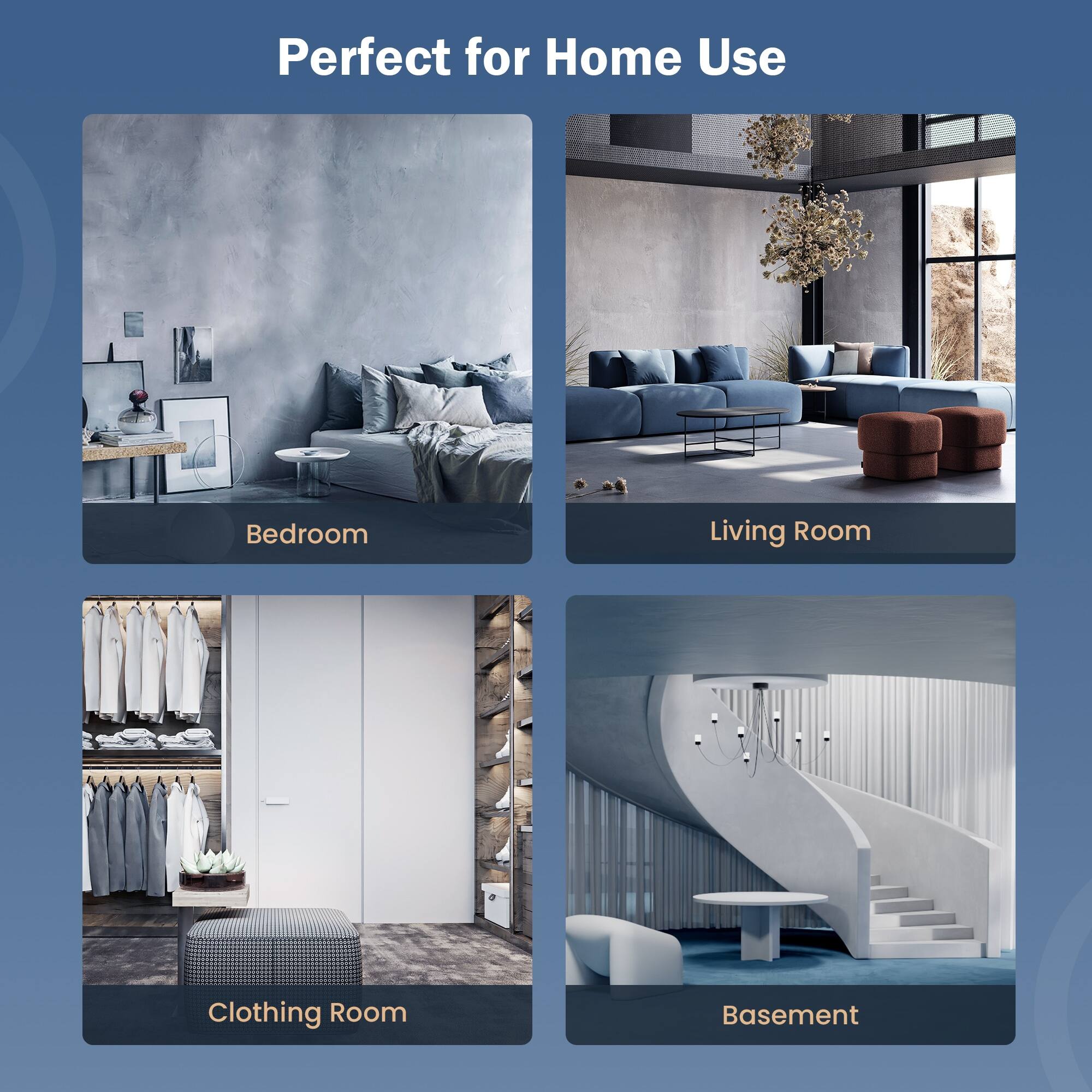 Yaufey 50 Pints Home Dehumidifier for Home and Basement 4500 Sq. Ft