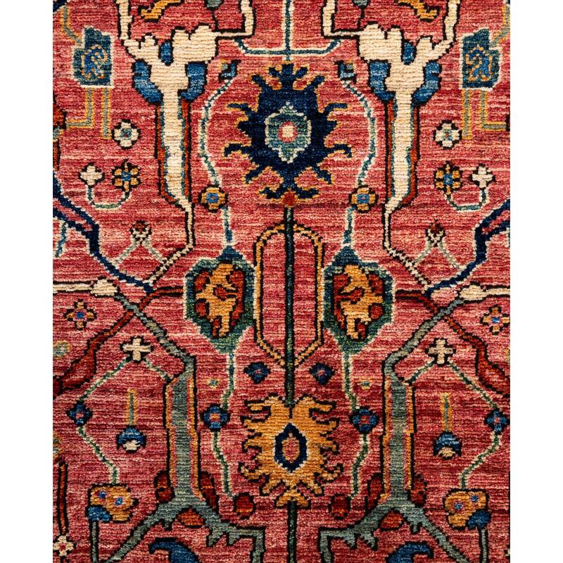 Serapi One-of-a-Kind Hand-Knotted Area Rug - Pink - 4' 2" x 5' 10"