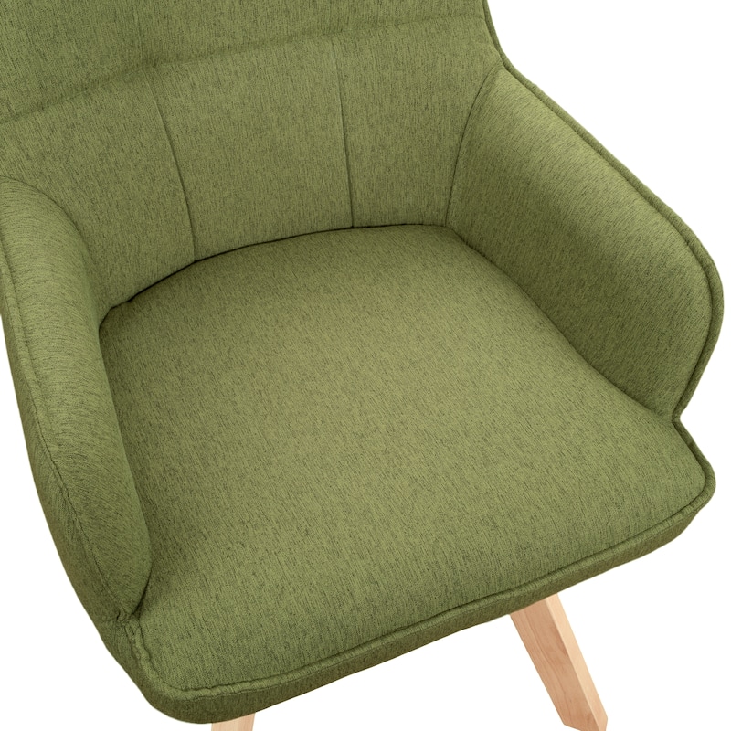 Art Leon Swivel Fabric Dining Arm Chair (Set of 2)