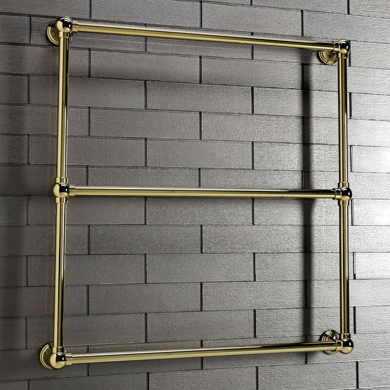 Kingston Brass Maximilien 30-Inch Wall Mount 3-Bar Towel Rack