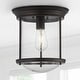 preview thumbnail 18 of 24, Orbe 10.25" Metal/Glass LED Flush Mount, by JONATHAN Y Oil Rubbed Bronze
