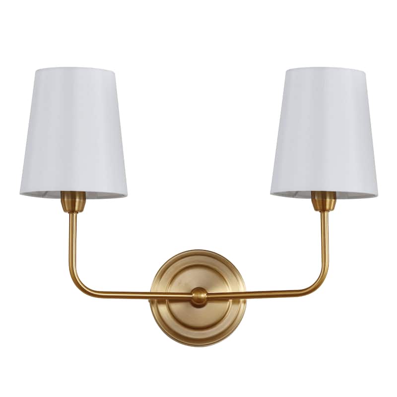 SAFAVIEH Lighting Ezra 2-light Wall Sconce - 17.5"x7"x13.5"
