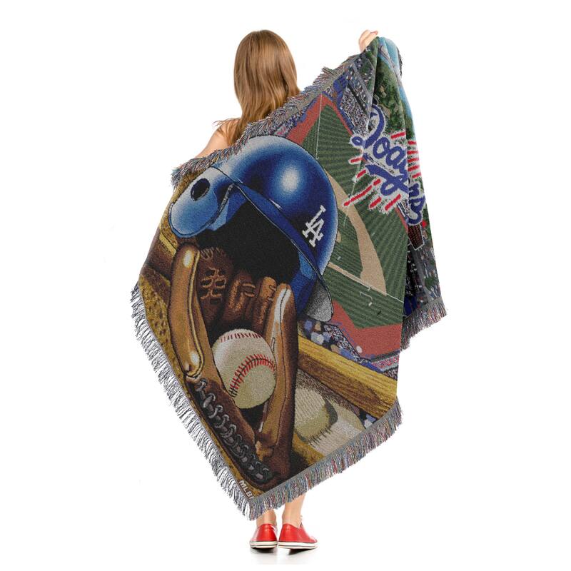 MLB Woven Tapestry Throw Blanket
