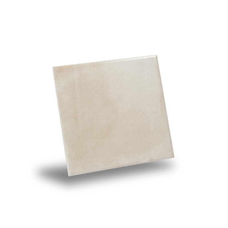 Zahara 6x6 Creamy off-white Porcelain Zellige Square Wall and Floor Tile (5.38 sq ft/case) - 22 Pack