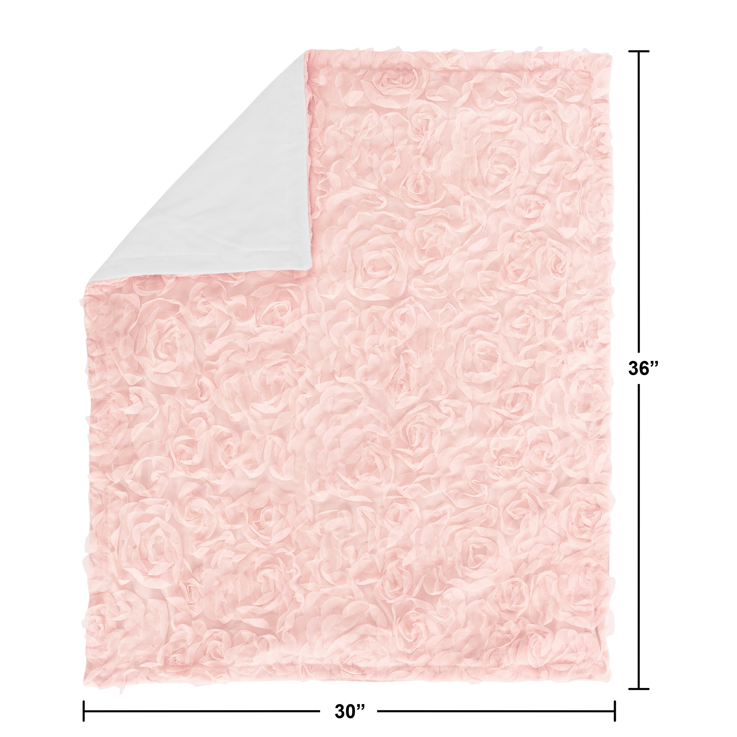 Sweet Jojo Designs Floral Baby Security Blanket In Rose Pink