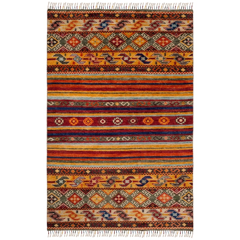 SAFAVIEH Hand-knotted Nomad Adilia Southwestern Tribal Wool Rug