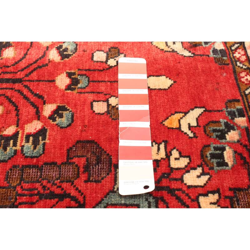 ECARPETGALLERY Hand-knotted Anadol Red Wool Rug - 3'7 x 4'11