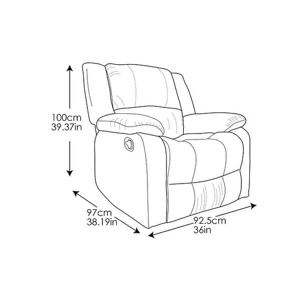 Relax A Lounger® Porter Microfiber Manual Recliner by iLounge