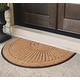 preview thumbnail 4 of 16, A1HC Sunburst Half Moon Tapered Edge Rubber Coir Doormat Outdoor Mat