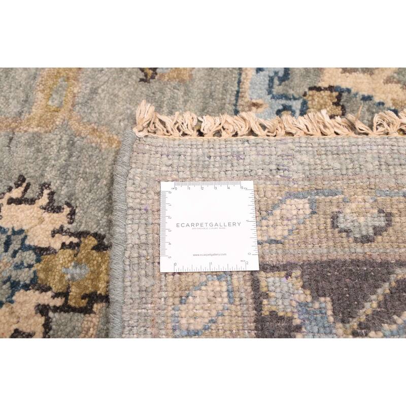 ECARPETGALLERY Hand-knotted Finest Agra Jaipur Teal Wool Rug - 8'7 x 11'2