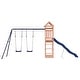 preview thumbnail 3 of 15, vidaXL Swing Set Outdoor Backyard Wooden Playground Equipment for Kids Age 3-8