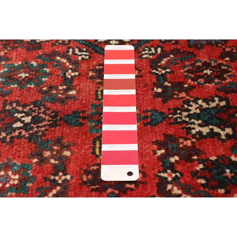 ECARPETGALLERY Hand-knotted Andelz Red Wool Rug - 3'5 x 9'7