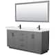 Option Dark Gray / White Quartz Top / Matte Black