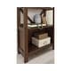 preview thumbnail 3 of 2, Baldridge Rustic Brown Casual Large Bookcase