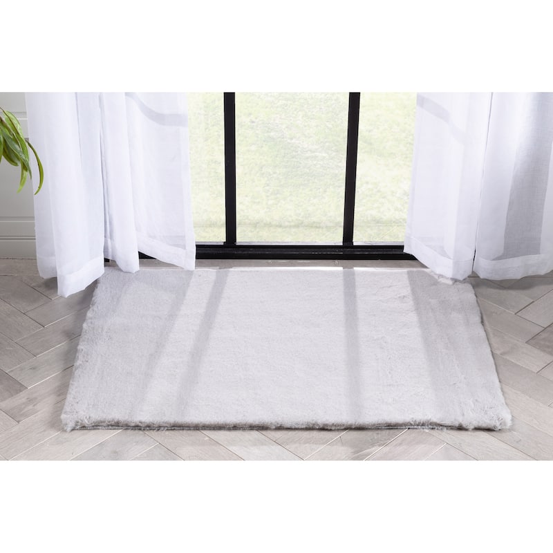 Well Woven Opal Crest Plush Glam Modern Area Rug