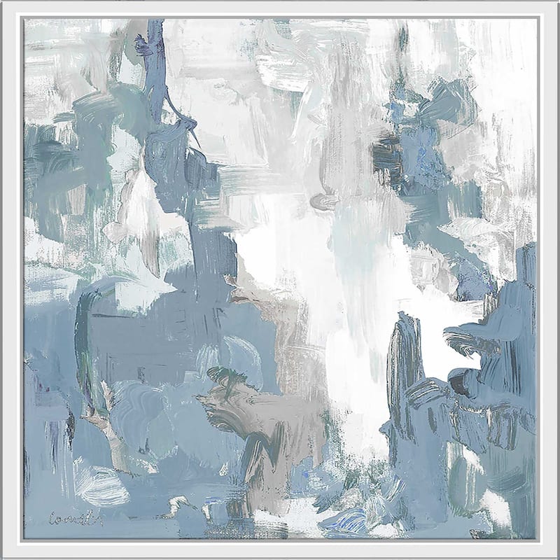 "Blue Serenade I" Print on Floating Canvas