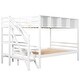preview thumbnail 9 of 7, MDF Twin over Full Bunk Bed with Staircase and Built-in Storage Cabinets,Storage Staircase
