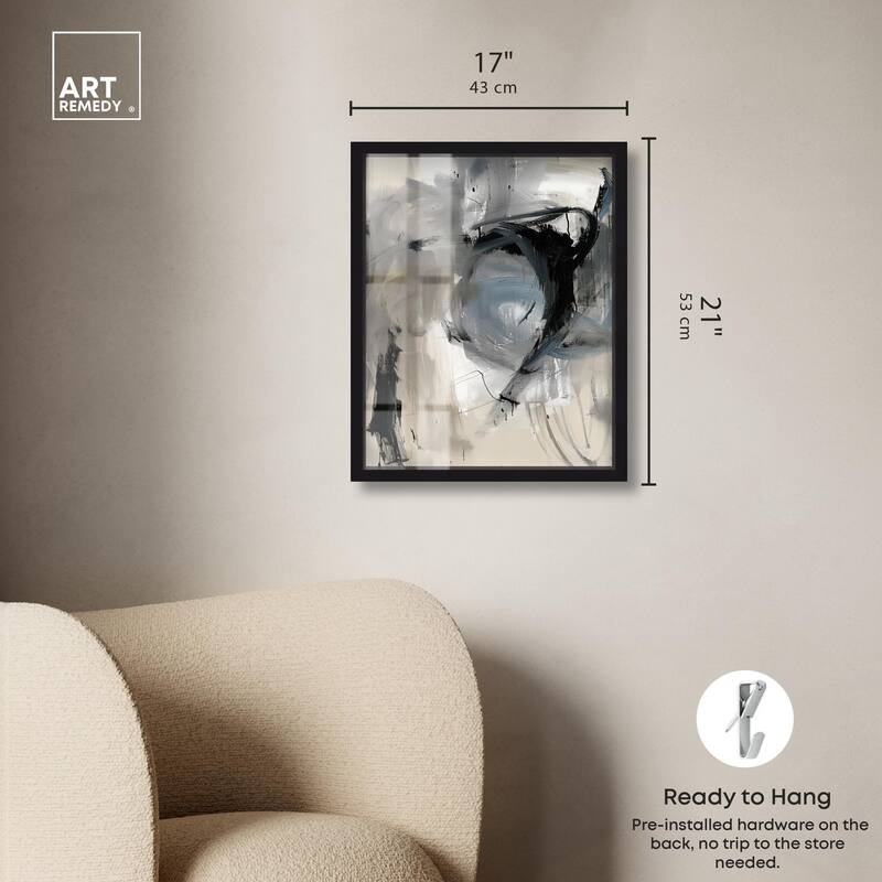Scribbled Energy II Shadowbox by Art Remedy