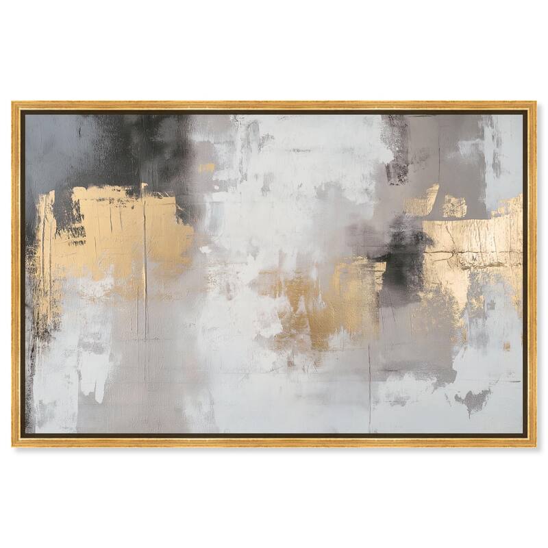 Gilded Gray I Canvas by Art Remedy - Gold - 24" x 16"