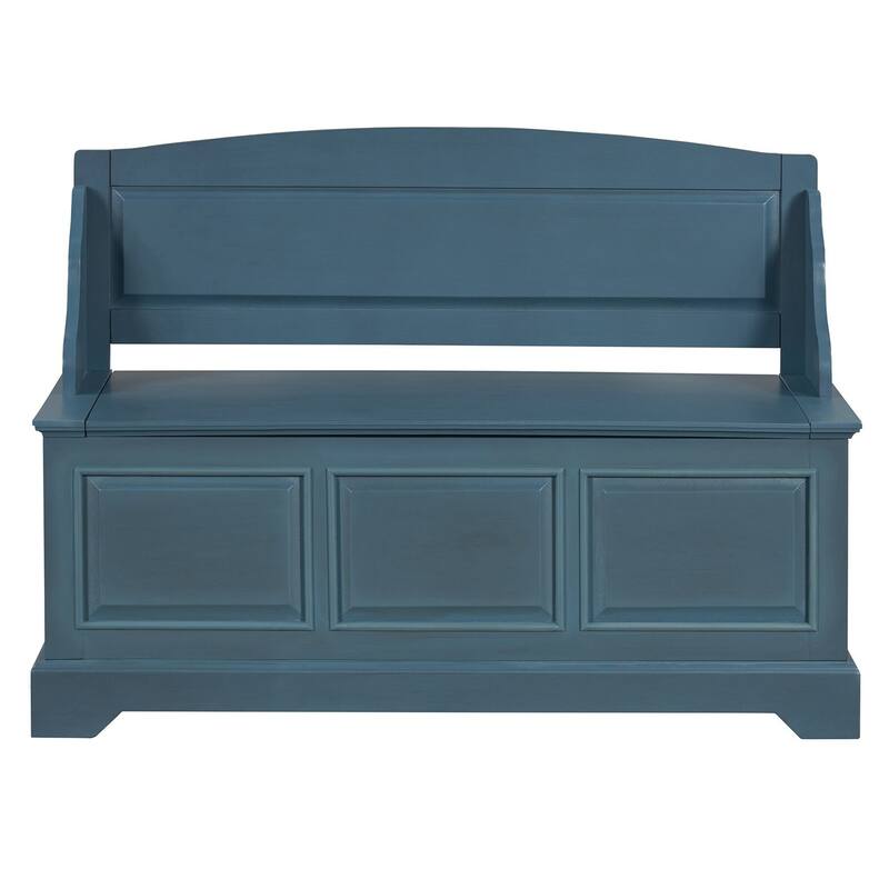 Retro Shoe Storage Bench with Safe Soft-Close Devices, Storage Chest with Hidden Storage and Cushion for Entryway, Hallway