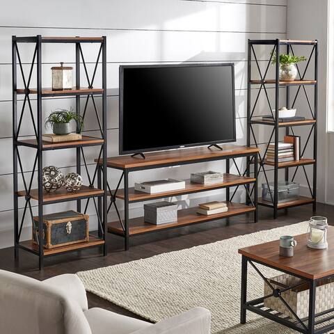 Eulalia 62" W Metal Etagere TV Stand for TVs up to 70" by iNSPIRE Q Classic
