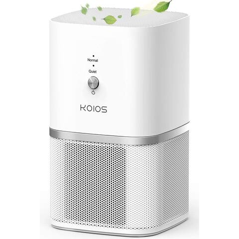 Small Air Purifiers with HEPA Filter, Air Cleaner Remove Smoke Dust Pollen Pet Dander, Protable Odor Eliminator, No Ozone