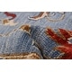 preview thumbnail 7 of 7, ECARPETGALLERY Hand-knotted Modern Oushak Light Denim Blue Wool Rug - 7' 11" x 9' 11"