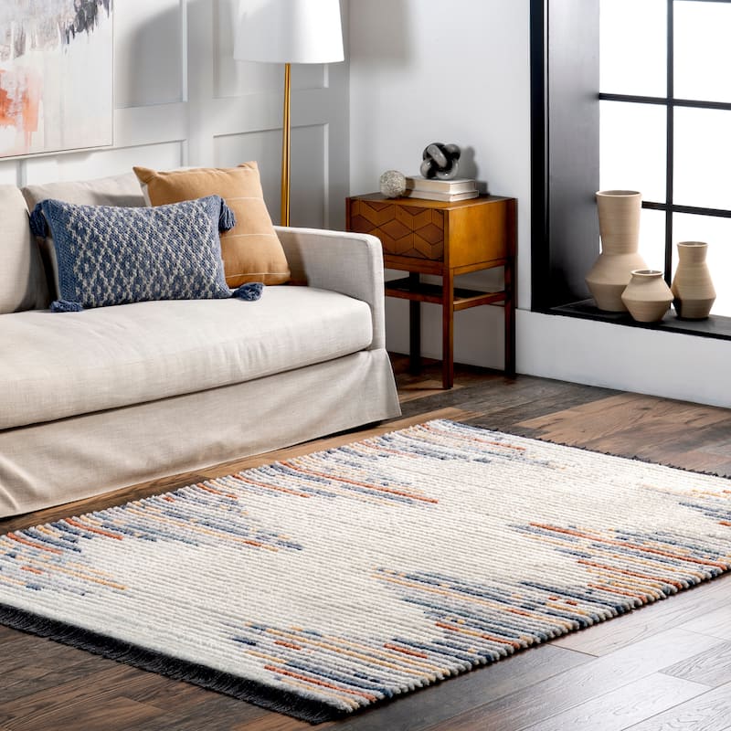 Nuloom Morgan Contemporary Shag Fringe Area Rug