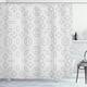 Ambesonne Grey Shower Curtain, Cloth Fabric Bathroom Decor Set with ...