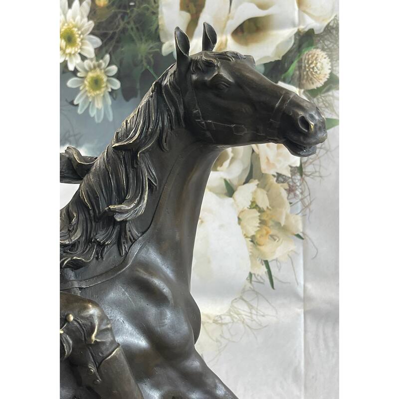 Abstract Modern Art Original Kamiko Outlaw Cowboy Horse Gun Bronze Sculpture Art