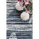 preview thumbnail 2 of 6, Nuloom Boho Handwoven Cotton Transitional Geo Striped Area Rug