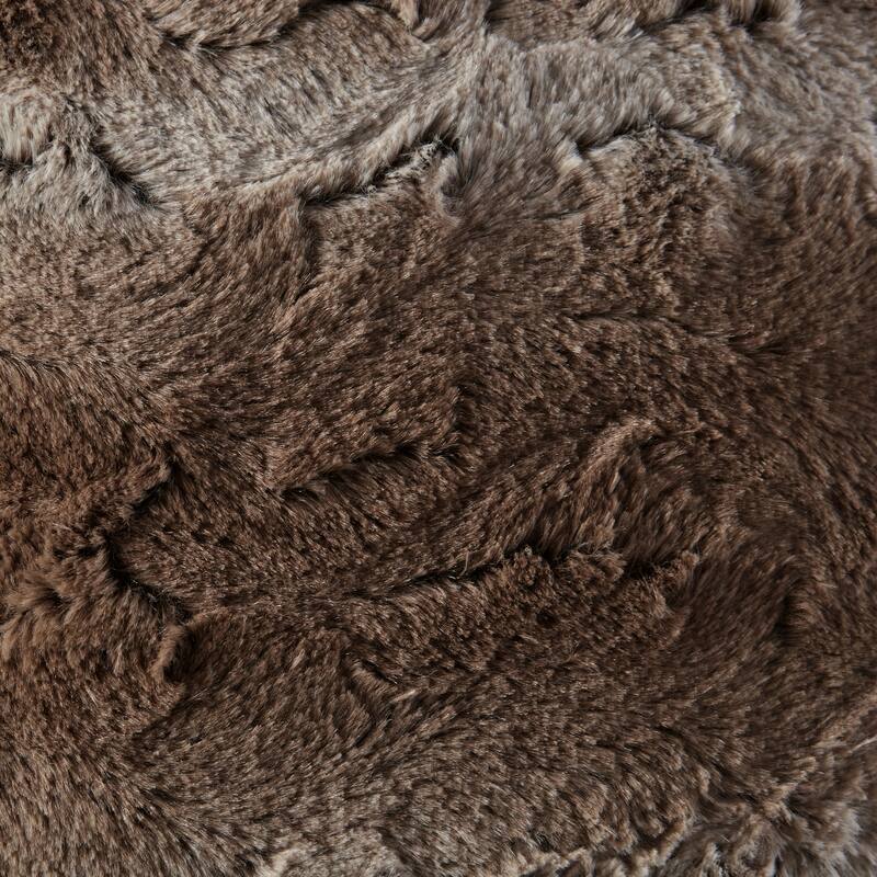 Madison Park Zuri Fax Fur Square Pillow