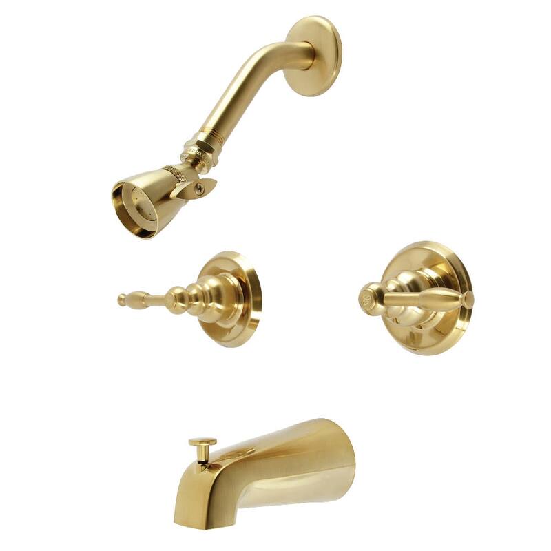 Kingston Brass Magellan Tub and Shower Trim with Single Function - Brushed Brass