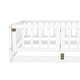 preview thumbnail 6 of 9, Full Size Floor Bed, Montessori Floor Bed with Fence and Door, Kids Montessori Bed Full Size