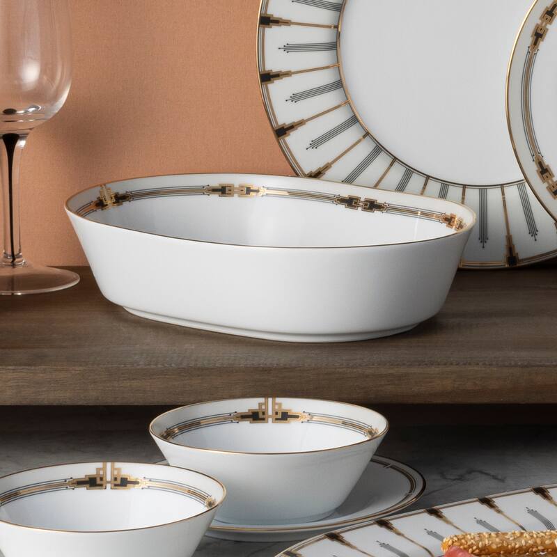 Empire Gold Oval Vegetable Bowl, 9-3/4", 46 oz.