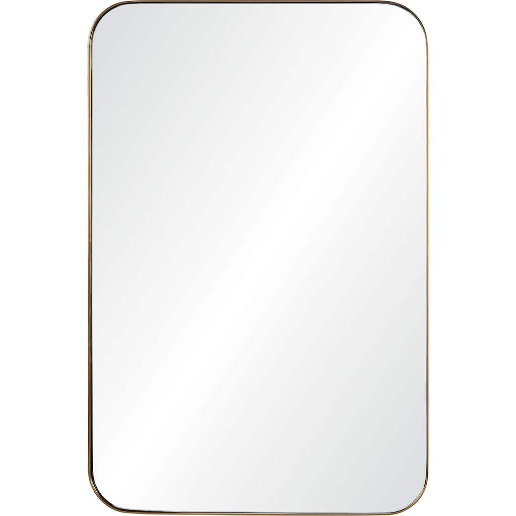 36" Bronze and Clear Rectangular Framed Wall Mirror
