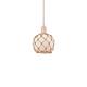 Option Antique Copper / White Glass with Brown Rope