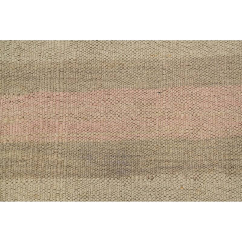 Hand Woven Oriental 100% Wool Carpet Southwestern Tribal Multi-Colored Kilim Area Rug - 12' 2'' X 9' 1''
