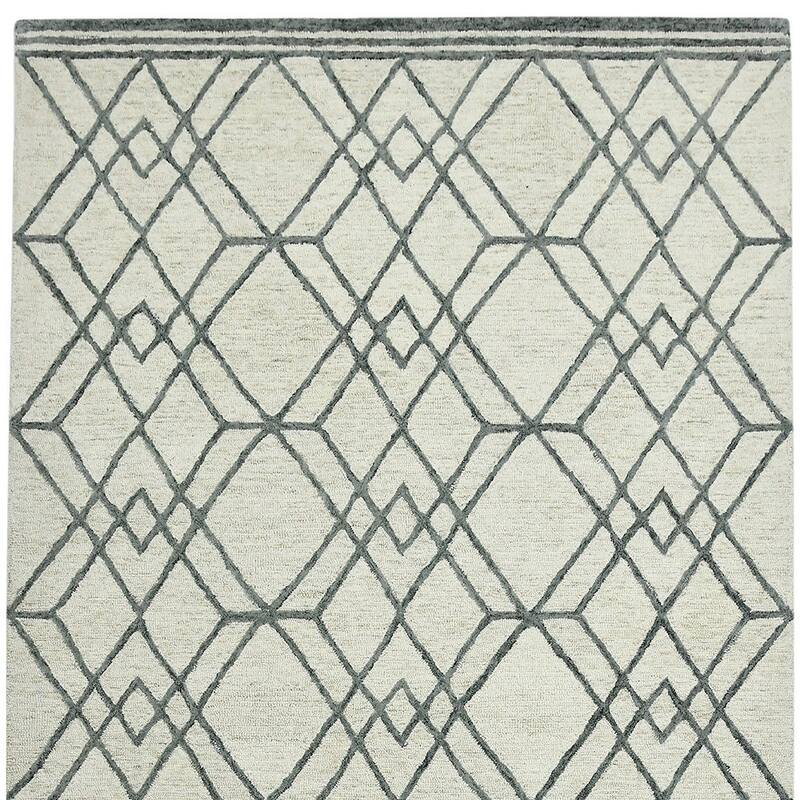 HomeRoots Geometric Lodge Rectangle Area Rug