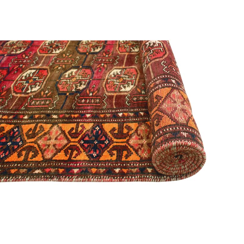 Balochi Carson Purple/Brown Rug - 5'9" x 10'5"