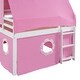 preview thumbnail 13 of 31, Full Size Loft Bed with Castle Tower, Slide, and Play Tent, Solid Pine Wood Construction with Spacious Under-Bed Play Area