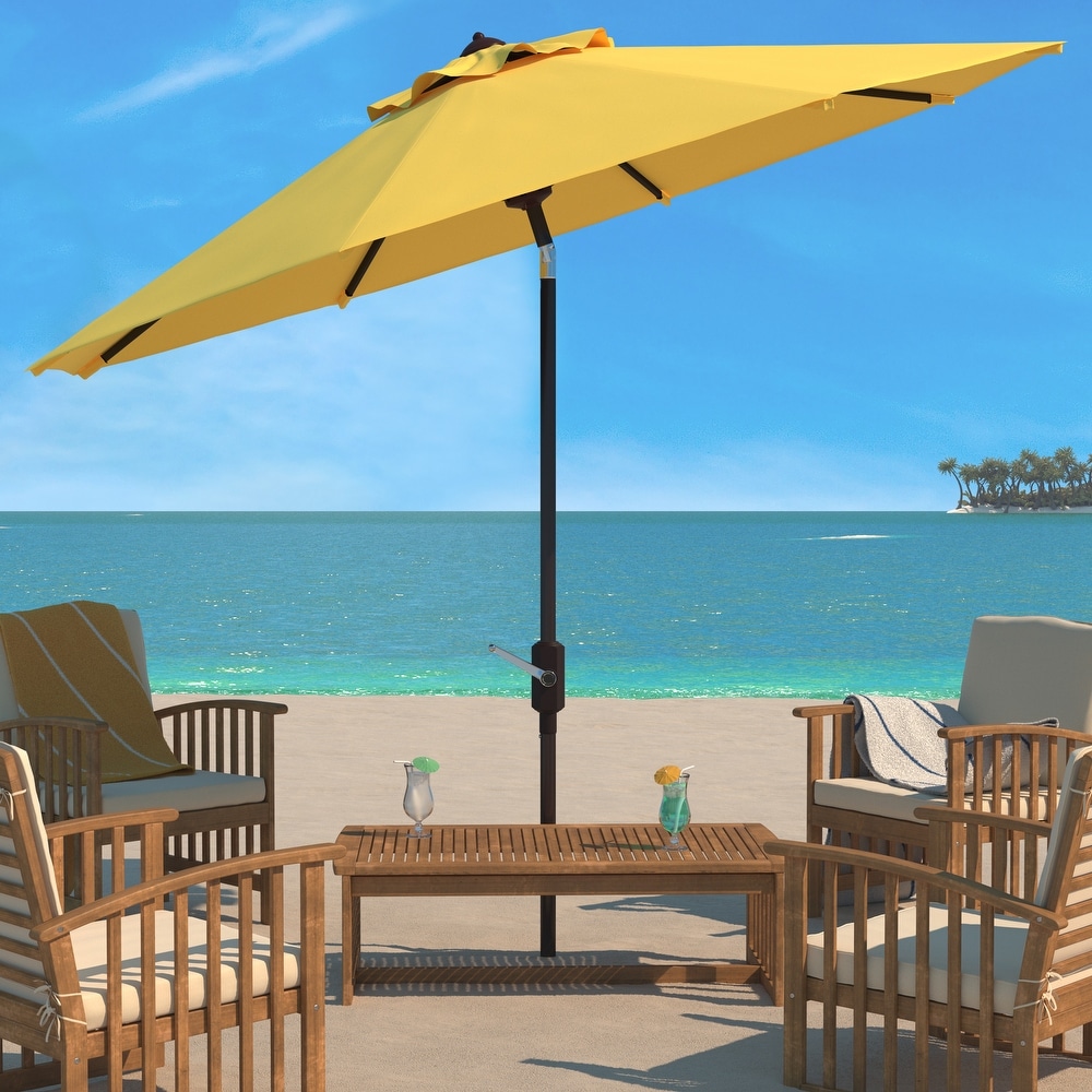 6 yellow patio umbrella Cabana Stripe 9ft 6-Rib Canopy Replacement – Formosa Covers This heavy Rectangular Patio Umbrella Canopy 10x6.5ft