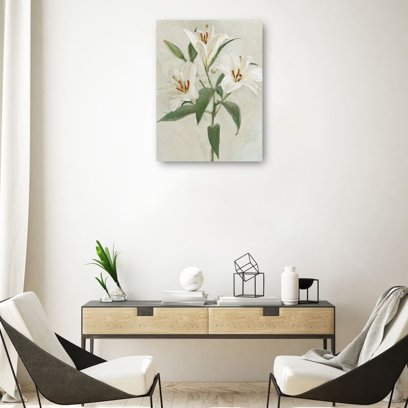 Lys Blancs II By Studio Arts Canvas Art Print