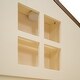 preview thumbnail 23 of 46, Bedroom Solid Wood Platform Bed House-Shaped Headboard Walnut Roof with LED Window Bed Frame Platform No Box Spring Needed