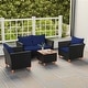 preview thumbnail 5 of 8, Costway 8 PCS Wicker Patio Furniture Set with Removable Cushions - See Details