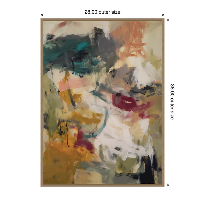 Kate and Laurel Painted Storm No. 1 by Amy Lighthall Framed Canvas Wall Art Print