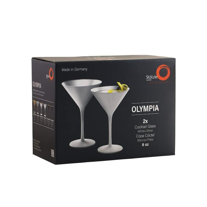 Stolzle Lausitz Set of 6 Olympia Martini Glasses - 8 Oz